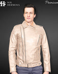 Classic Leather Jacket For Men - Hermes