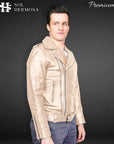 Classic Leather Jacket For Men - Hermes