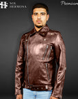 Classic Leather Jacket For Men - Hermes