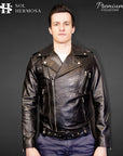 Classic Leather Jacket For Men - Hermes