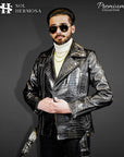 Classic Leather Jacket For Men - Hermes