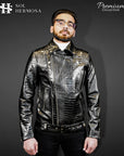 Classic Leather Jacket For Men - Hermes