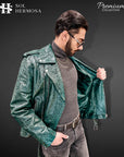 Men's Snake Leather Jacket - Hermes