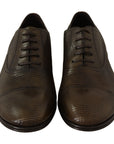 Elegant Shiny Leather Oxford Shoes