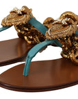 Chic Gladiator Flats with Heart Devotion Detail