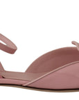 Champagne Pink Crystal Slingback Flats