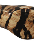 Tiger Pattern Slingback Heels Pumps