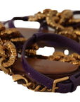 Purple Heart Chain Gladiator Flats