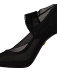 Elegant Black Stretch Socks Boots