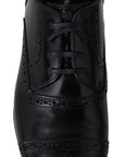 Elegant Black Leather Formal Derby Shoes