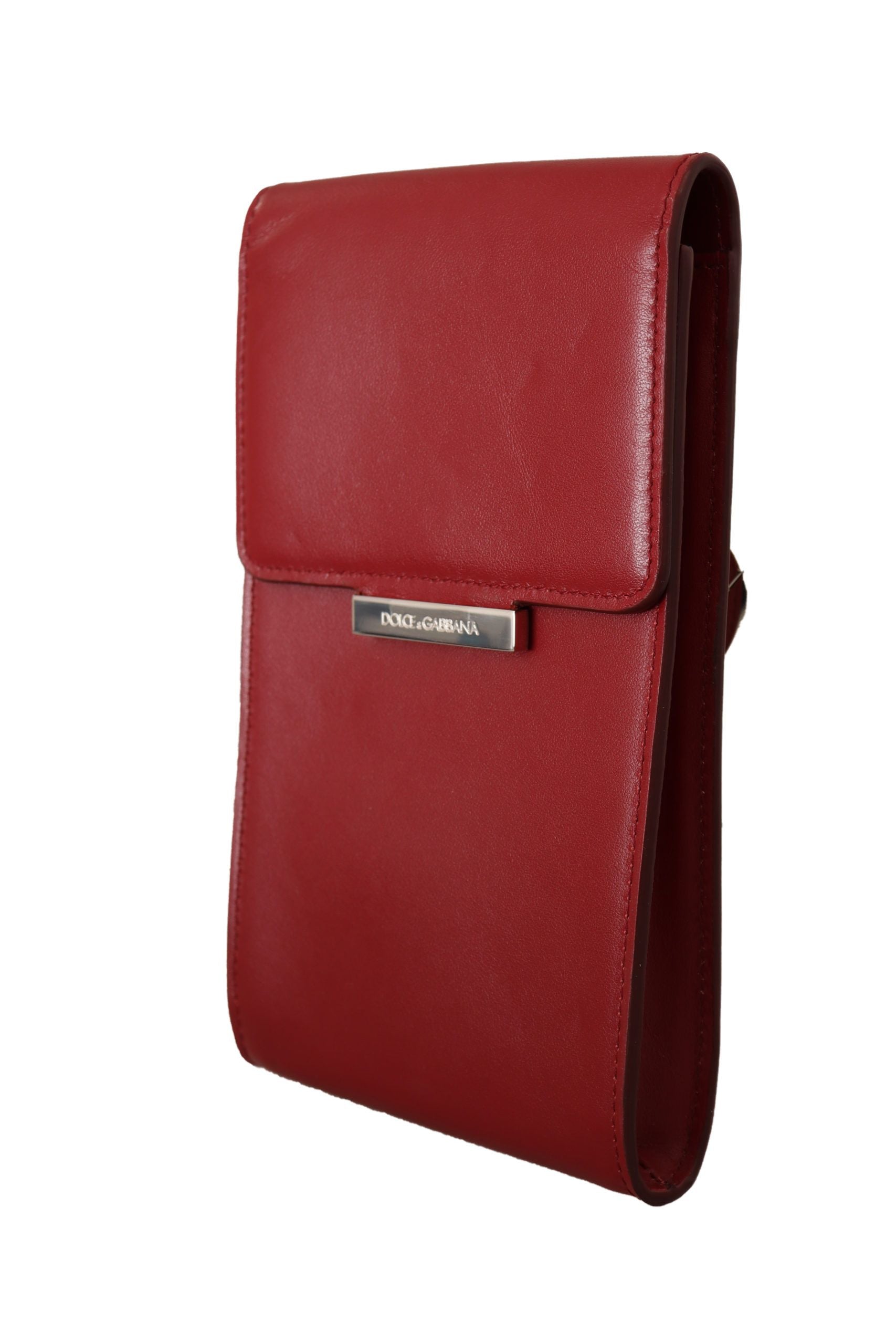 Red Leather Universal Phone Pocket Case