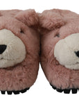 Chic Pink Bear House Slippers by D&G