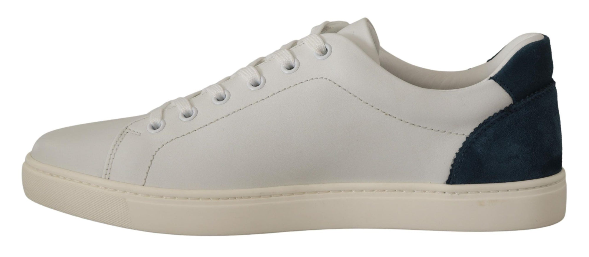 Chic White Leather Low-Top Sneakers