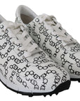 Elegant Monochrome Leather Sneakers