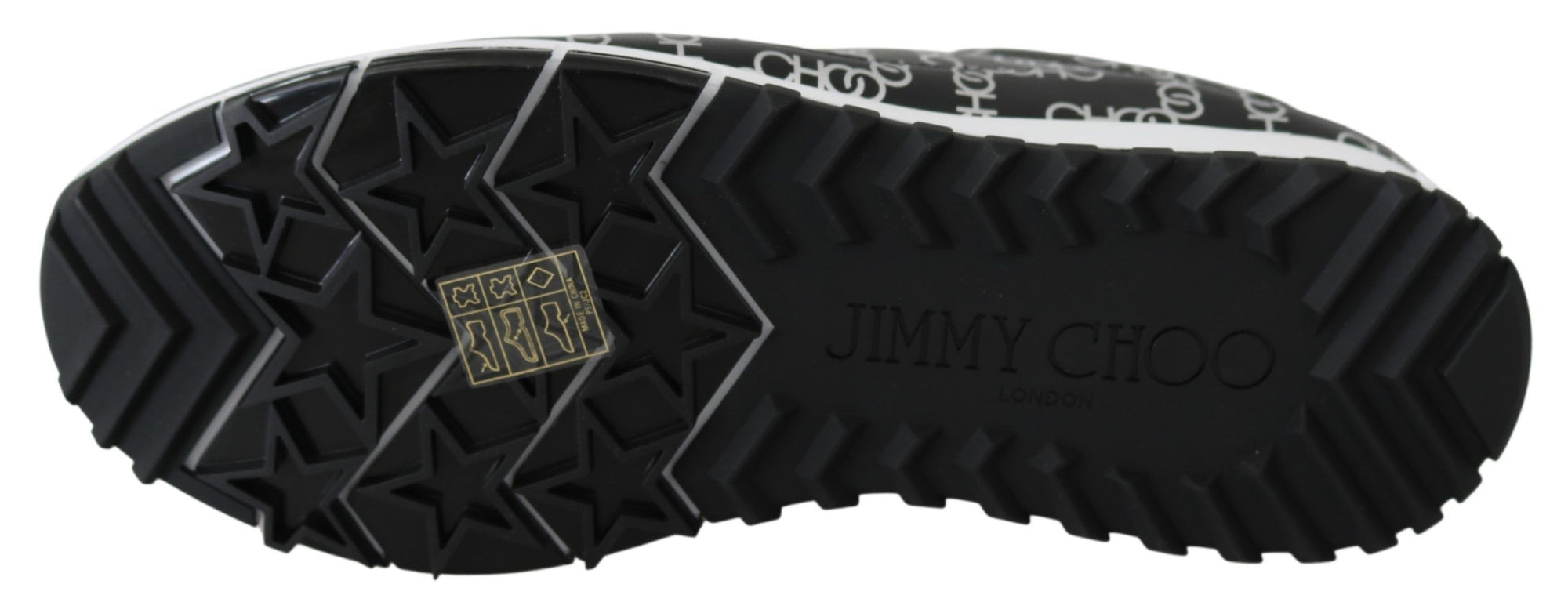 Elegant Black &amp; Silver Leather Sneakers
