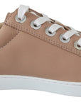 Powder Pink Nappa Leather Sneakers