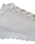 Elegant White Leather Sneakers