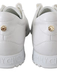 Elegant White Leather Sneakers