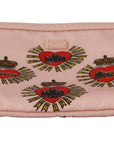 Elegant Pink Heart Clutch Wallet