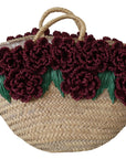 Chic Floral Straw Tote Elegance