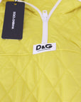 Elegant Yellow Hooded Jacket