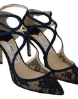 Navy Lancer Leather Pumps Elegance Unleashed