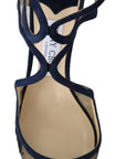 Navy Lancer Leather Pumps Elegance Unleashed