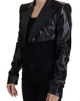 Elegant Cropped Black Designer Jacket