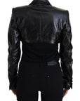 Elegant Cropped Black Designer Jacket