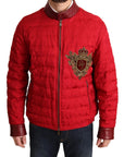 Red and Gold Bomber Designer Jacket