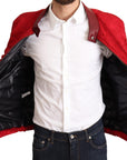 Red and Gold Bomber Designer Jacket