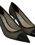 Chic Patent Mesh Pointed Pumps