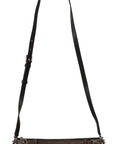 Elegant Black Leather Sling Shoulder Bag