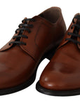 Elegant Brown Derby Formal Shoes