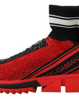 Exquisite Red Sorrento Slip-On Sneakers
