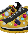 Exquisite Yellow Techno Fabric Sneakers