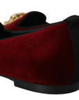 Bordeaux Velvet Devotion Loafers