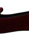 Bordeaux Velvet Devotion Loafers