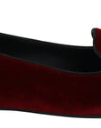 Bordeaux Velvet Devotion Loafers