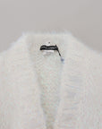 Elegant White Long Sleeve Cardigan Jacket