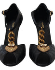 Elegant Gold-Embellished Leather Sandals