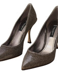 Elegant Silver Heels Pumps Classic