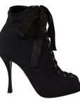 Elegant Ankle Open Toe Heel Boots