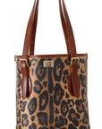 Elegant Leopard Bucket Tote Bag