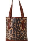 Elegant Leopard Bucket Tote Bag