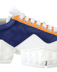 Electric Elegance Leather Mix Sneakers