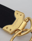 Elegant Gold Black Shoulder Bag Strap