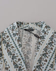 Elegant Floral Cotton Jacket Robe