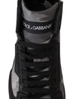 Camo Gray High-Top Sneakers