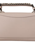 Mauve Elegance Leather Shoulder Bag